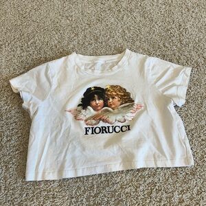 Fiorucci white cropped tee